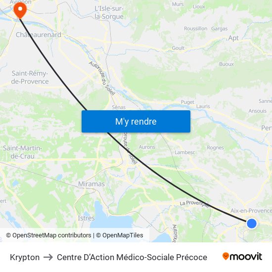 Krypton to Centre D’Action Médico-Sociale Précoce map