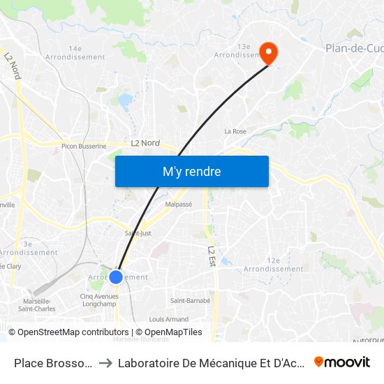 Place Brossolette to Laboratoire De Mécanique Et D'Acoustique map