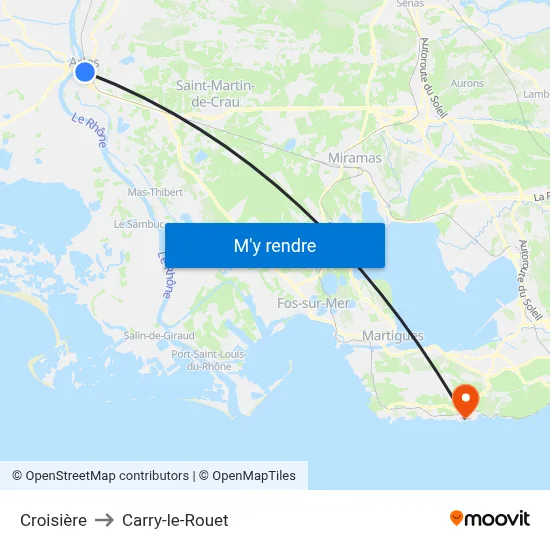 Croisière to Carry-le-Rouet map