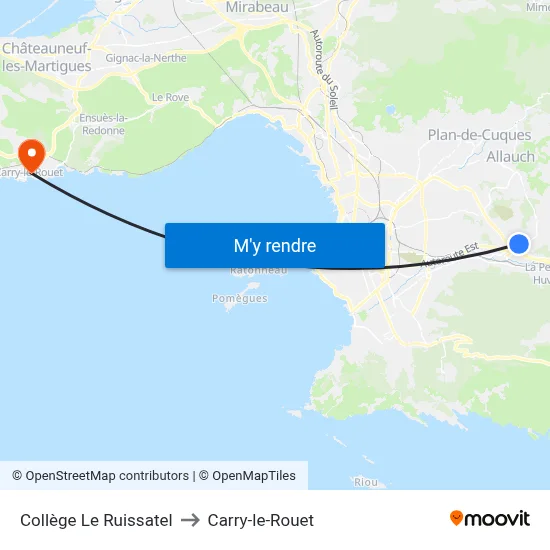 Collège Le Ruissatel to Carry-le-Rouet map