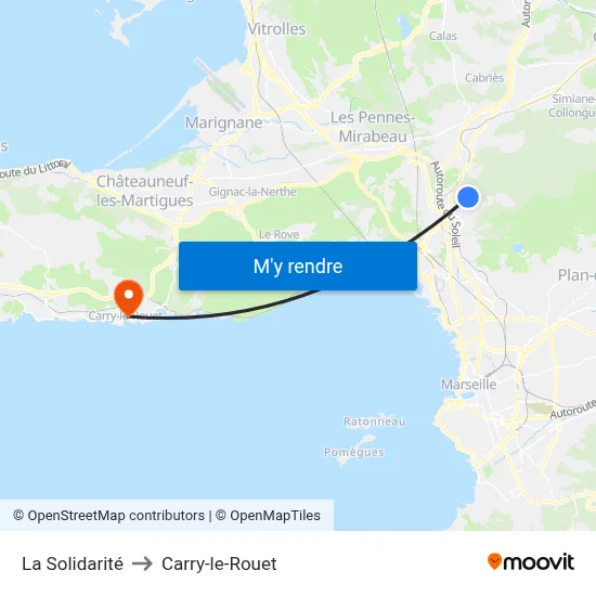 La Solidarité to Carry-le-Rouet map