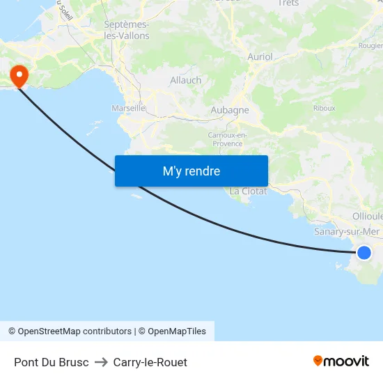 Pont Du Brusc to Carry-le-Rouet map