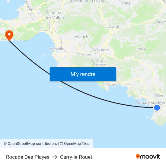 Rocade Des Playes to Carry-le-Rouet map
