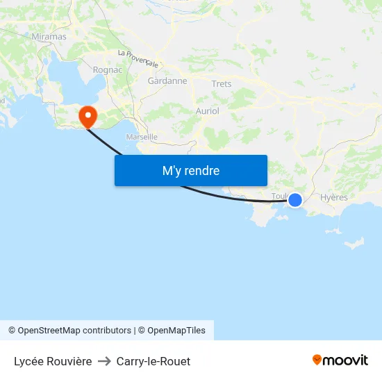 Lycée Rouvière to Carry-le-Rouet map
