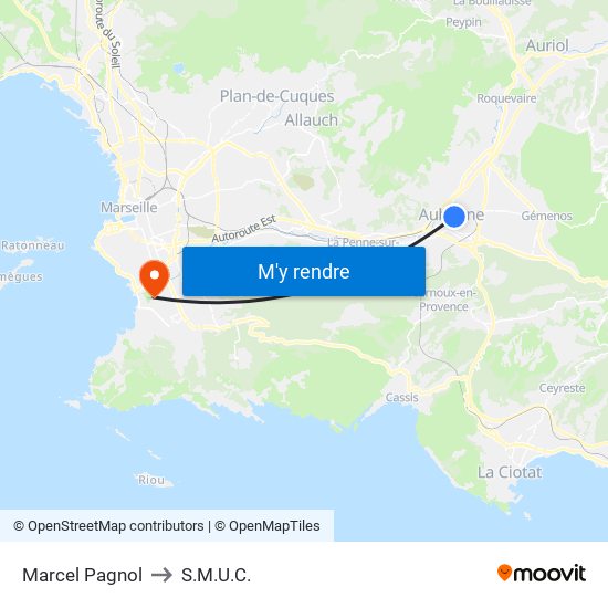 Marcel Pagnol to S.M.U.C. map