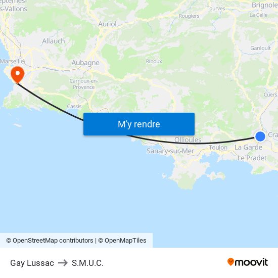 Gay Lussac to S.M.U.C. map