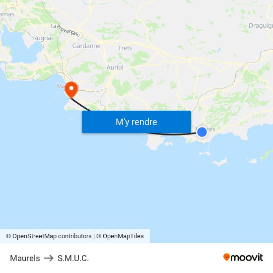 Maurels to S.M.U.C. map