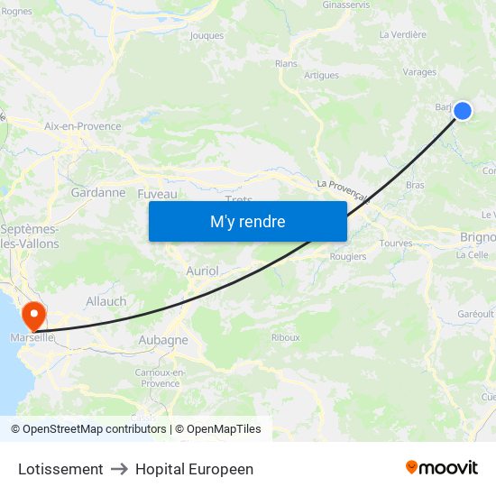 Lotissement to Hopital Europeen map
