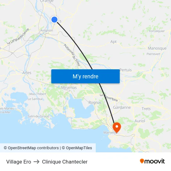 Village Ero to Clinique Chantecler map