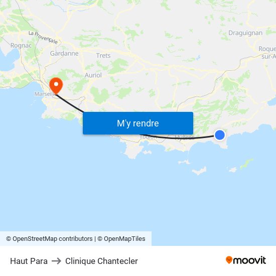 Haut Para to Clinique Chantecler map