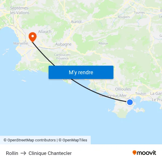 Rollin to Clinique Chantecler map