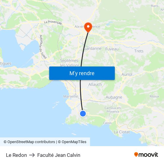 Le Redon to Faculté Jean Calvin map
