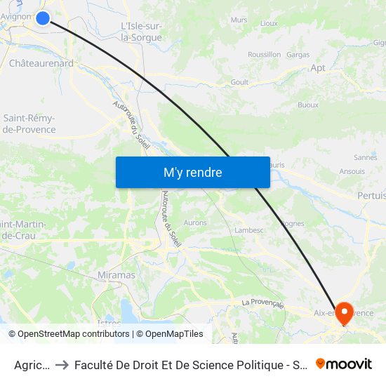 Agricola to Faculté De Droit Et De Science Politique - Site Schuman map