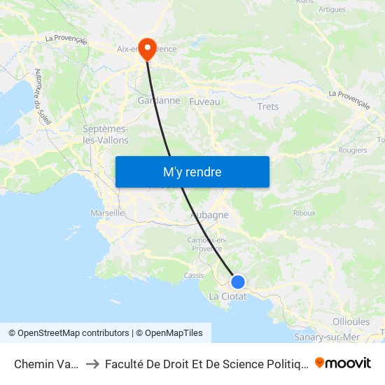 Chemin Valtendre to Faculté De Droit Et De Science Politique - Site Schuman map