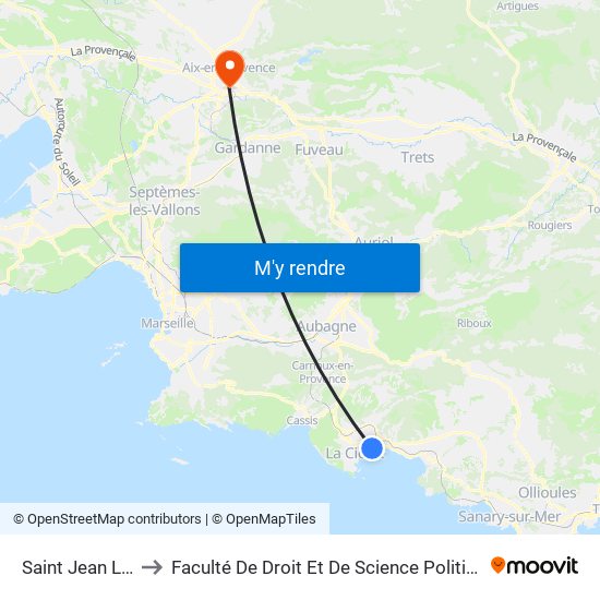 Saint Jean La Poste to Faculté De Droit Et De Science Politique - Site Schuman map