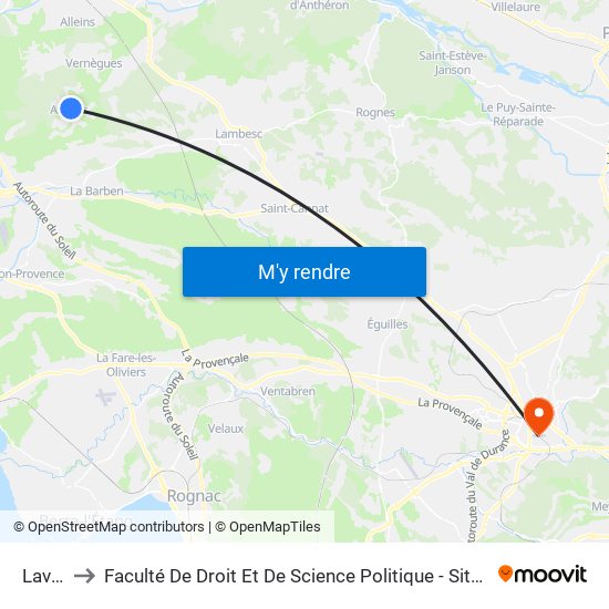 Lavoir to Faculté De Droit Et De Science Politique - Site Schuman map