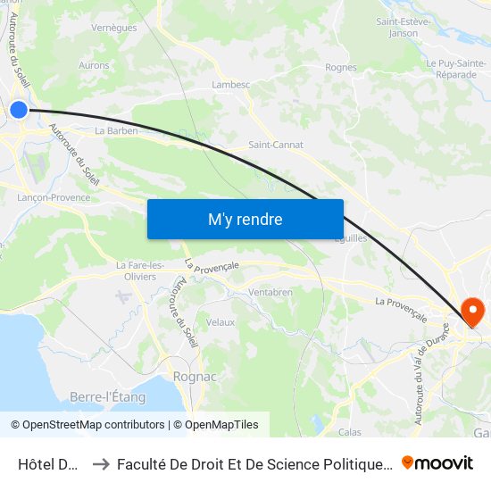 Hôtel De Ville to Faculté De Droit Et De Science Politique - Site Schuman map