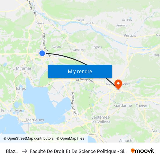 Blazots to Faculté De Droit Et De Science Politique - Site Schuman map