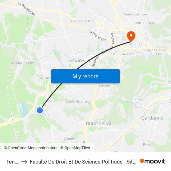 Tennis to Faculté De Droit Et De Science Politique - Site Schuman map