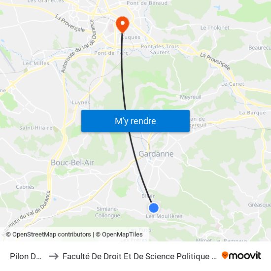 Pilon Du Roy to Faculté De Droit Et De Science Politique - Site Schuman map