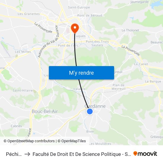 Péchiney to Faculté De Droit Et De Science Politique - Site Schuman map