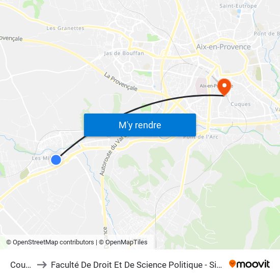 Couton to Faculté De Droit Et De Science Politique - Site Schuman map