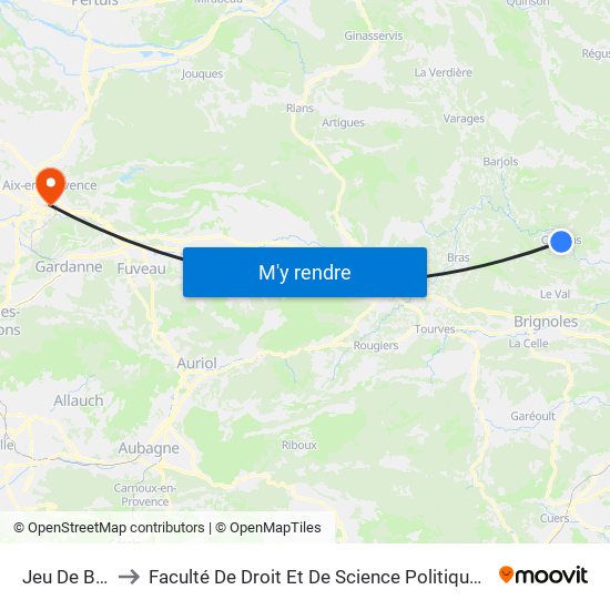Jeu De Boules to Faculté De Droit Et De Science Politique - Site Schuman map