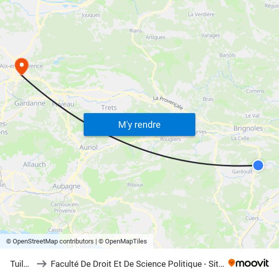 Tuilerie to Faculté De Droit Et De Science Politique - Site Schuman map