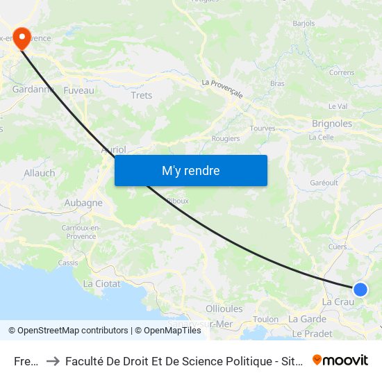 Fresia to Faculté De Droit Et De Science Politique - Site Schuman map