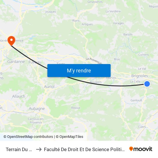 Terrain Du Menage to Faculté De Droit Et De Science Politique - Site Schuman map