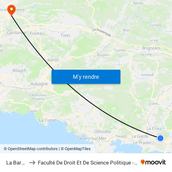 La Baronne to Faculté De Droit Et De Science Politique - Site Schuman map