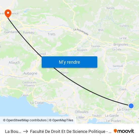 La Bouvine to Faculté De Droit Et De Science Politique - Site Schuman map