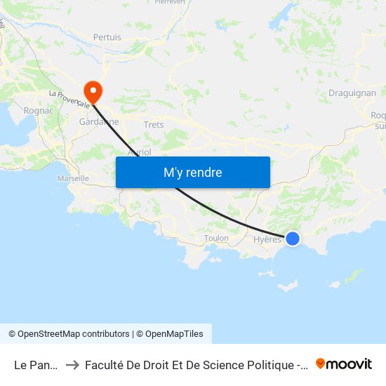 Le Pansard to Faculté De Droit Et De Science Politique - Site Schuman map