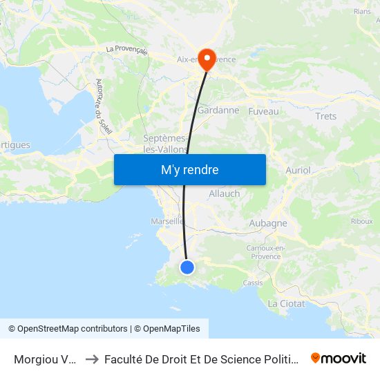 Morgiou Vert Plan to Faculté De Droit Et De Science Politique - Site Schuman map