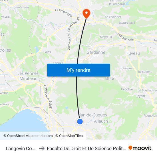 Langevin Consolation to Faculté De Droit Et De Science Politique - Site Schuman map