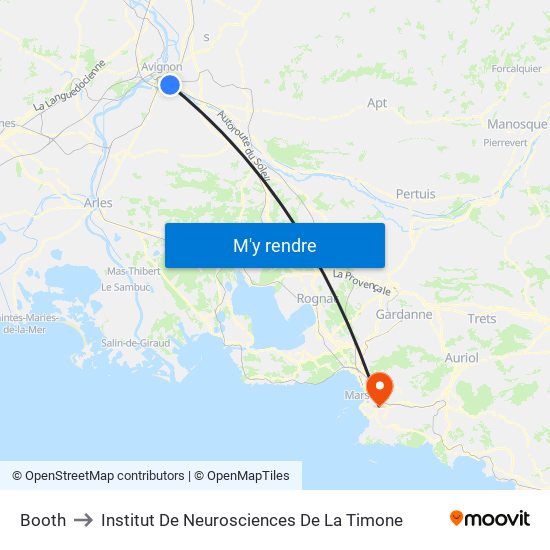 Booth to Institut De Neurosciences De La Timone map