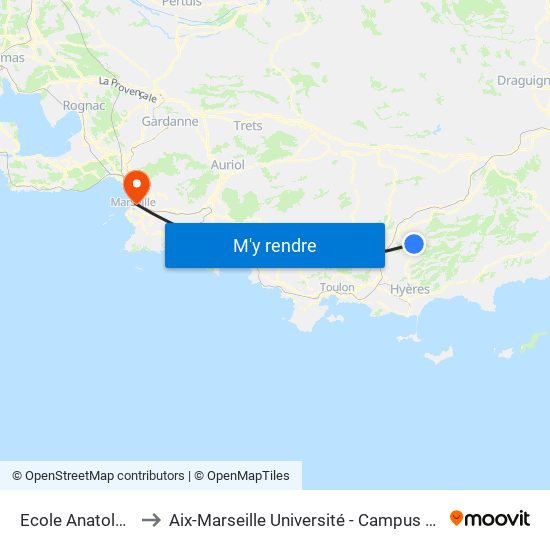 Ecole Anatole France to Aix-Marseille Université - Campus De Saint-Charles map