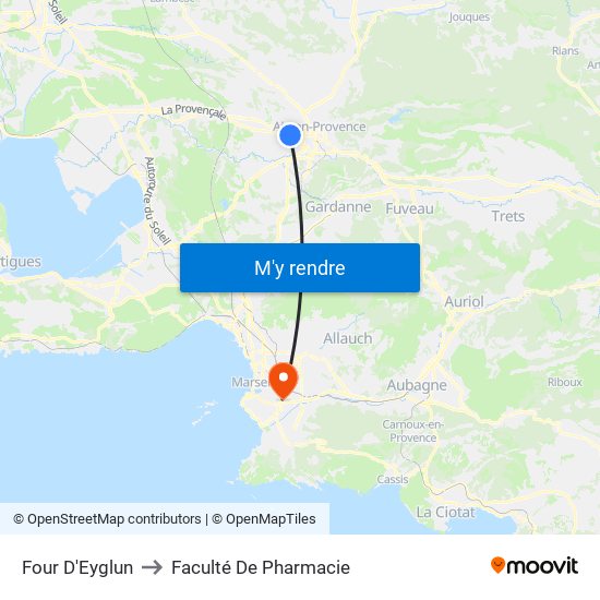 Four D'Eyglun to Faculté De Pharmacie map