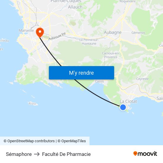 Sémaphore to Faculté De Pharmacie map