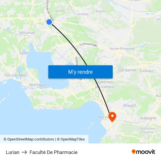 Lurian to Faculté De Pharmacie map