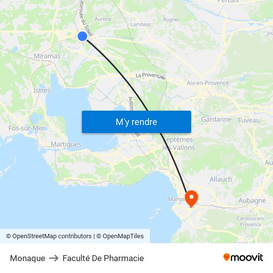 Monaque to Faculté De Pharmacie map