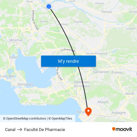 Canal to Faculté De Pharmacie map