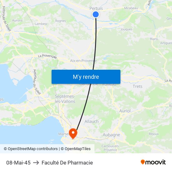 08-Mai-45 to Faculté De Pharmacie map