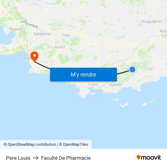 Pere Louis to Faculté De Pharmacie map