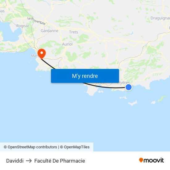 Daviddi to Faculté De Pharmacie map