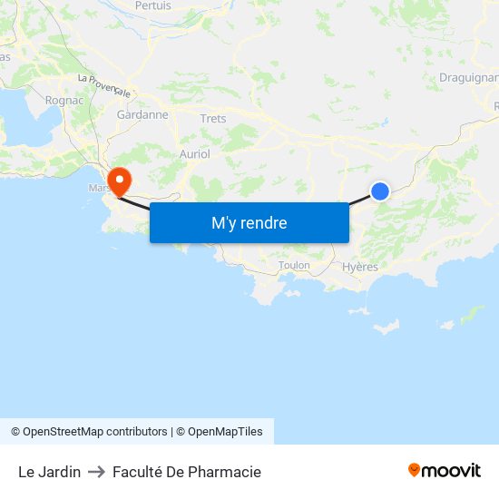 Le Jardin to Faculté De Pharmacie map