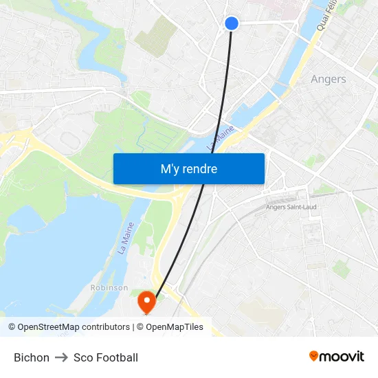 Bichon to Sco Football map