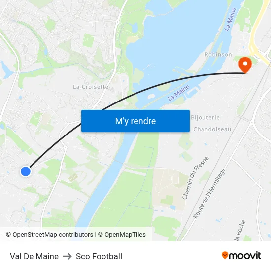 Val De Maine to Sco Football map