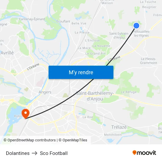 Dolantines to Sco Football map
