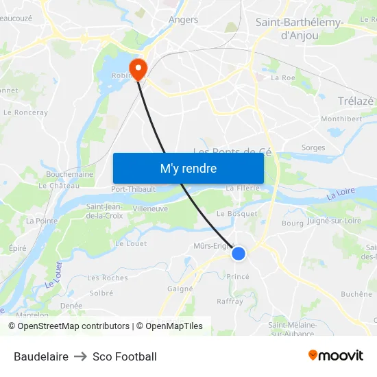 Baudelaire to Sco Football map